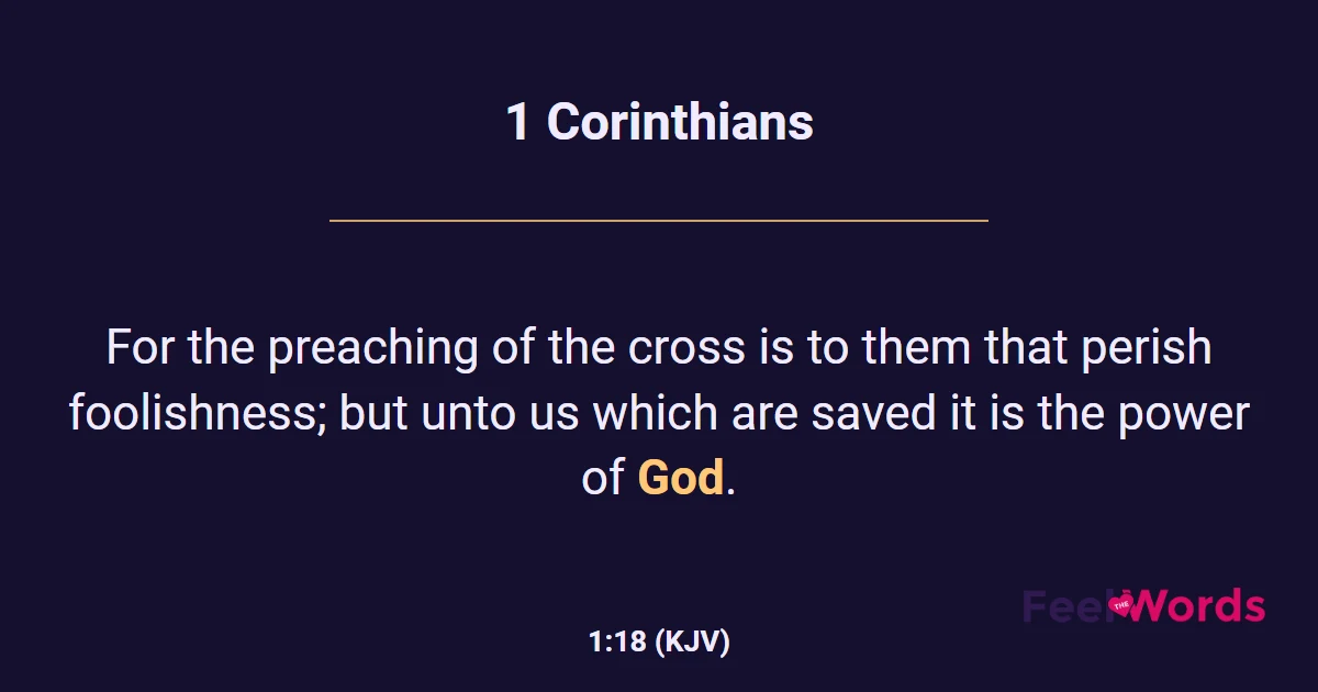 1 Corinthians 1:18