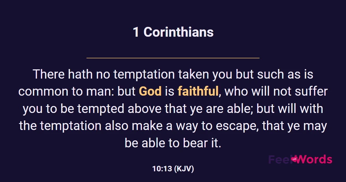 1 Corinthians 10:13