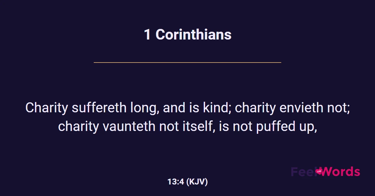 1 Corinthians 13:4