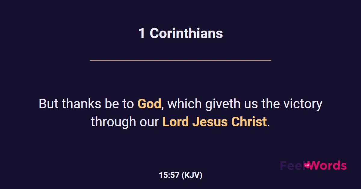 1 Corinthians 15:57