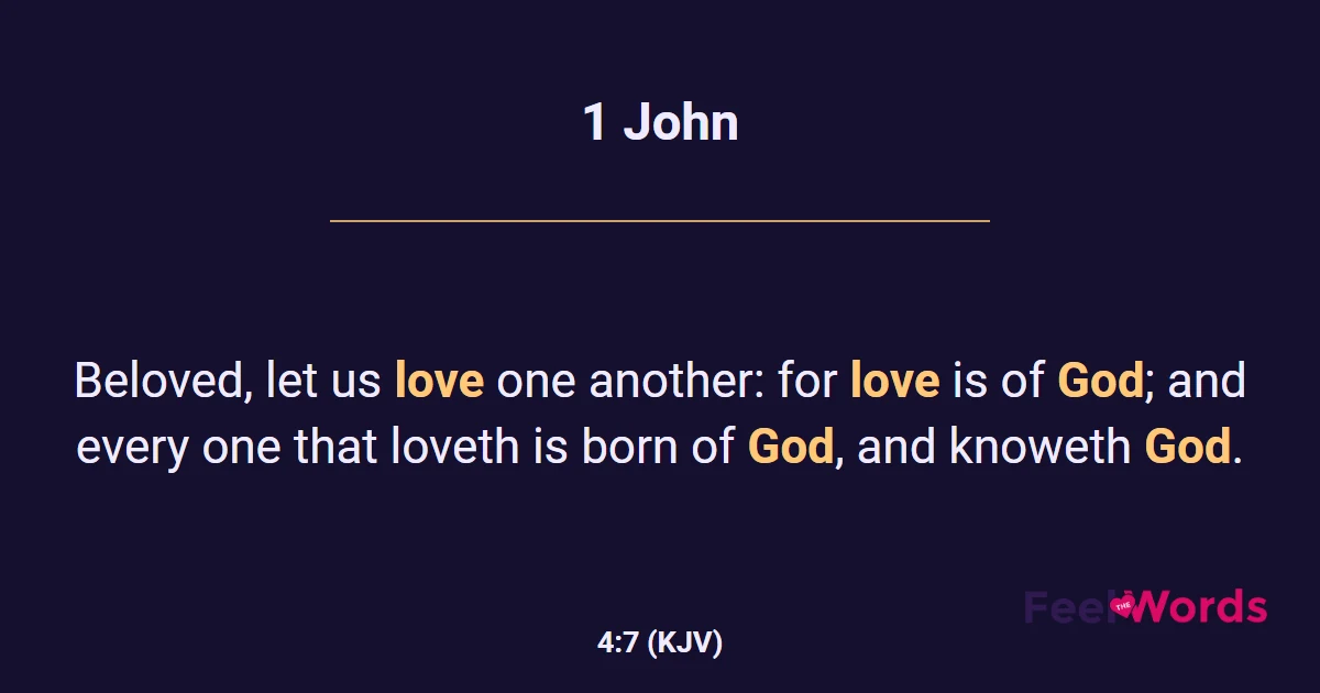 1 John 4:7
