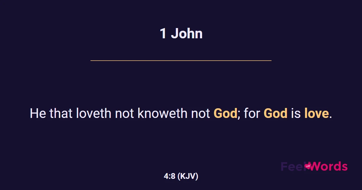 1 John 4:8