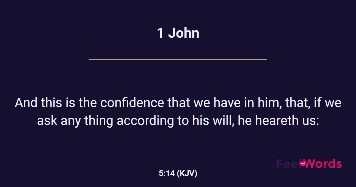 1 John 5:14