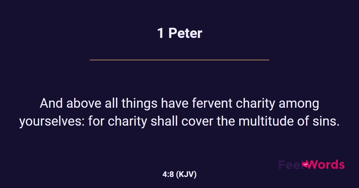 1 Peter 4:8
