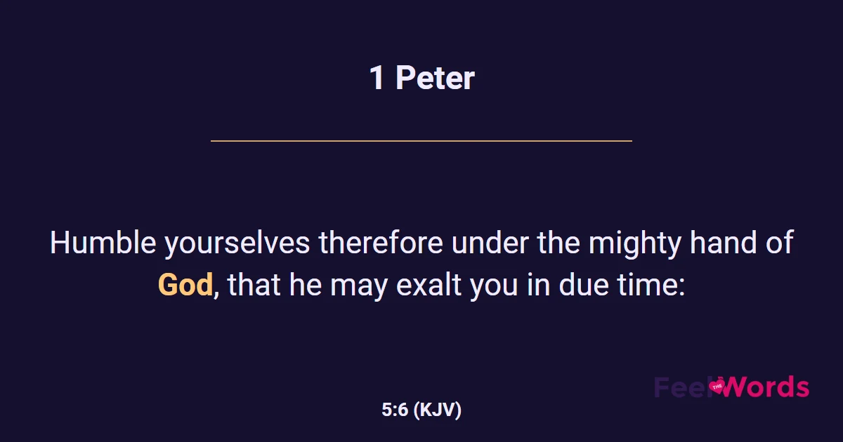 1 Peter 5:6