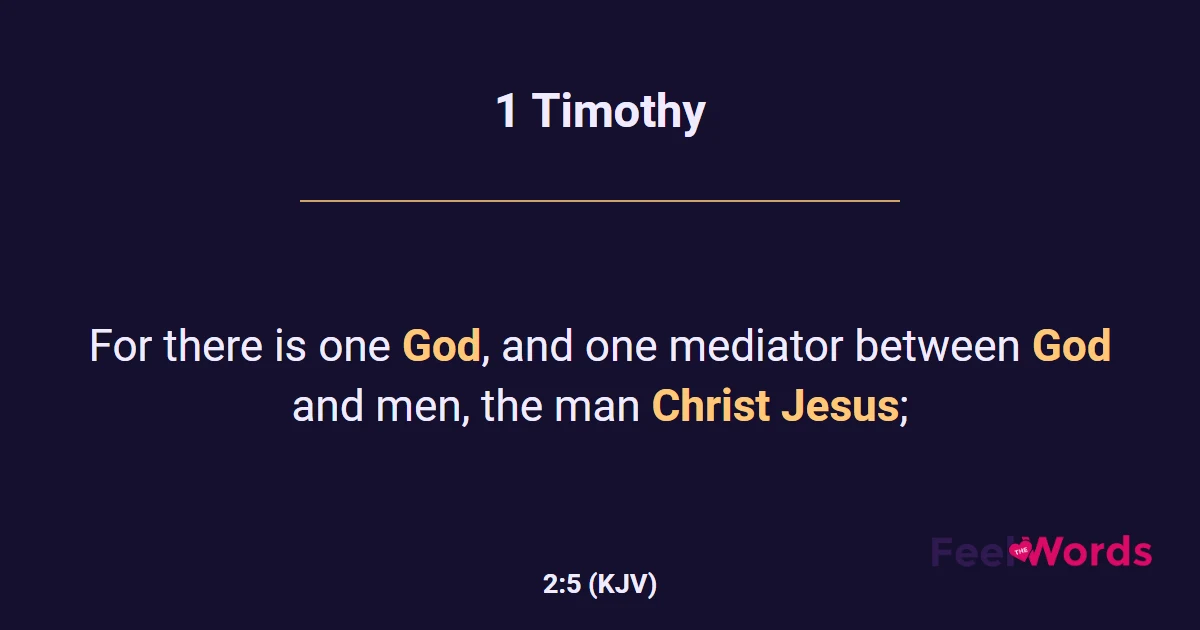 1 Timothy 2:5