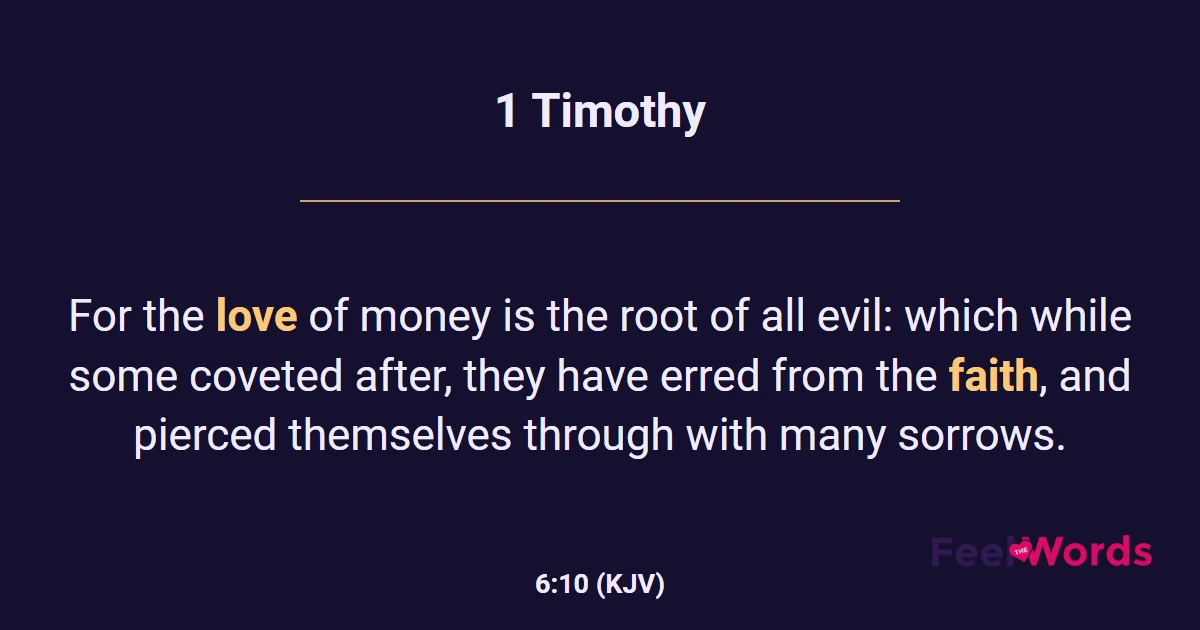 1 Timothy 6:10