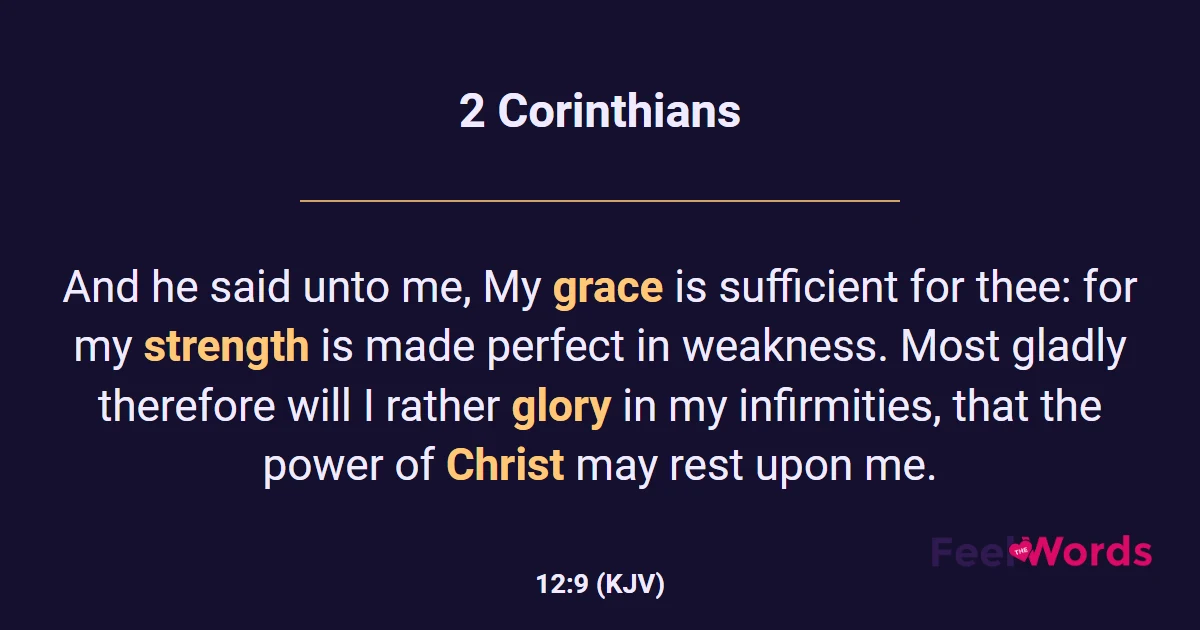 2 Corinthians 12:9