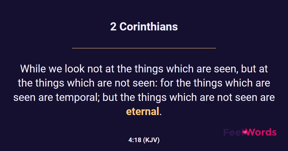 2 Corinthians 4:18