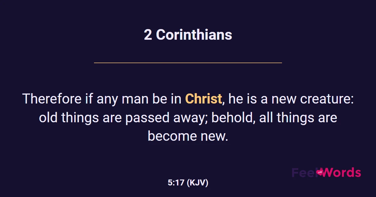 2 Corinthians 5:17