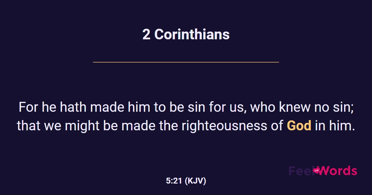 2 Corinthians 5:21