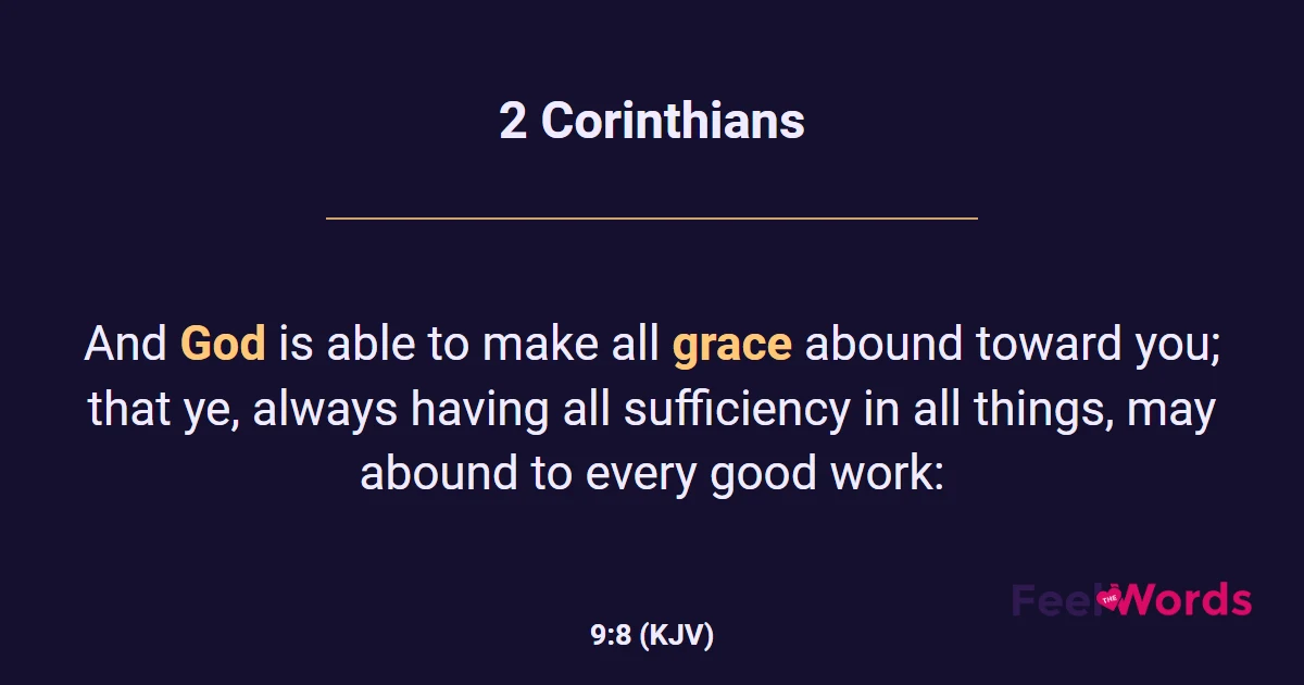 2 Corinthians 9:8