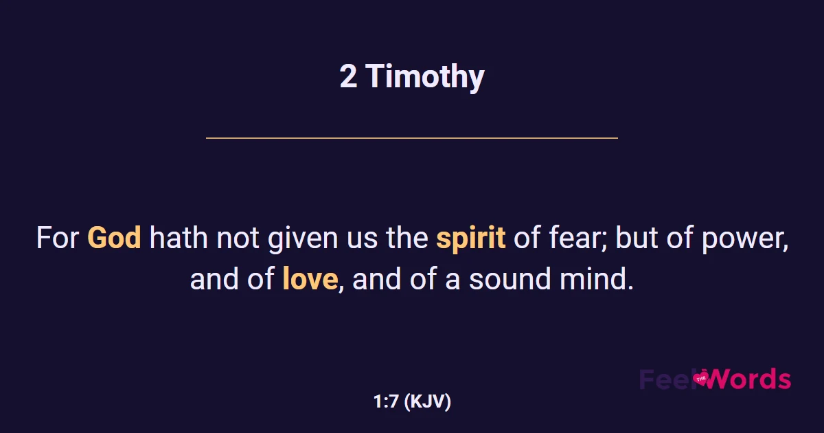 2 Timothy 1:7