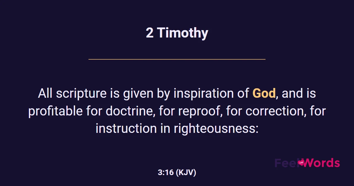 2 Timothy 3:16