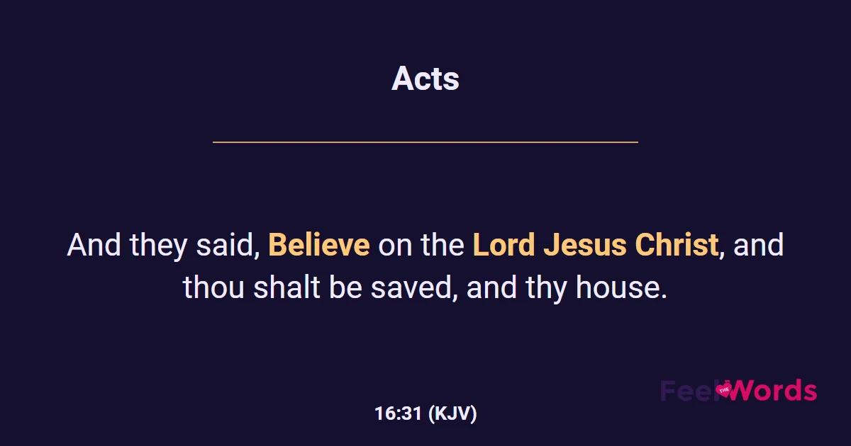 Acts 16:31