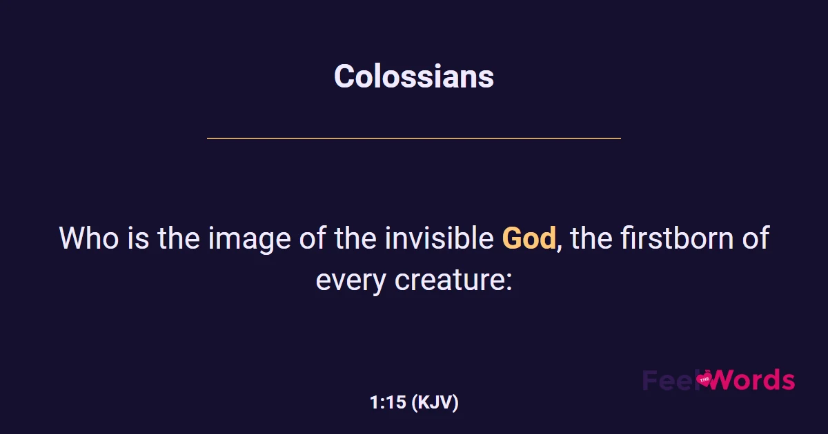 Colossians 1:15