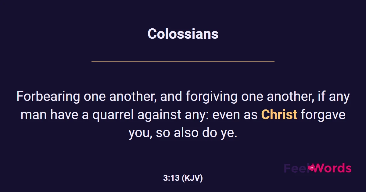 Colossians 3:13