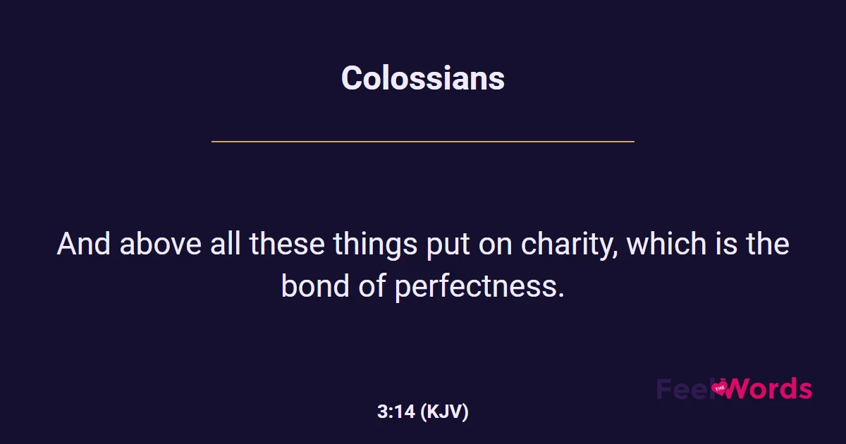 Colossians 3:14