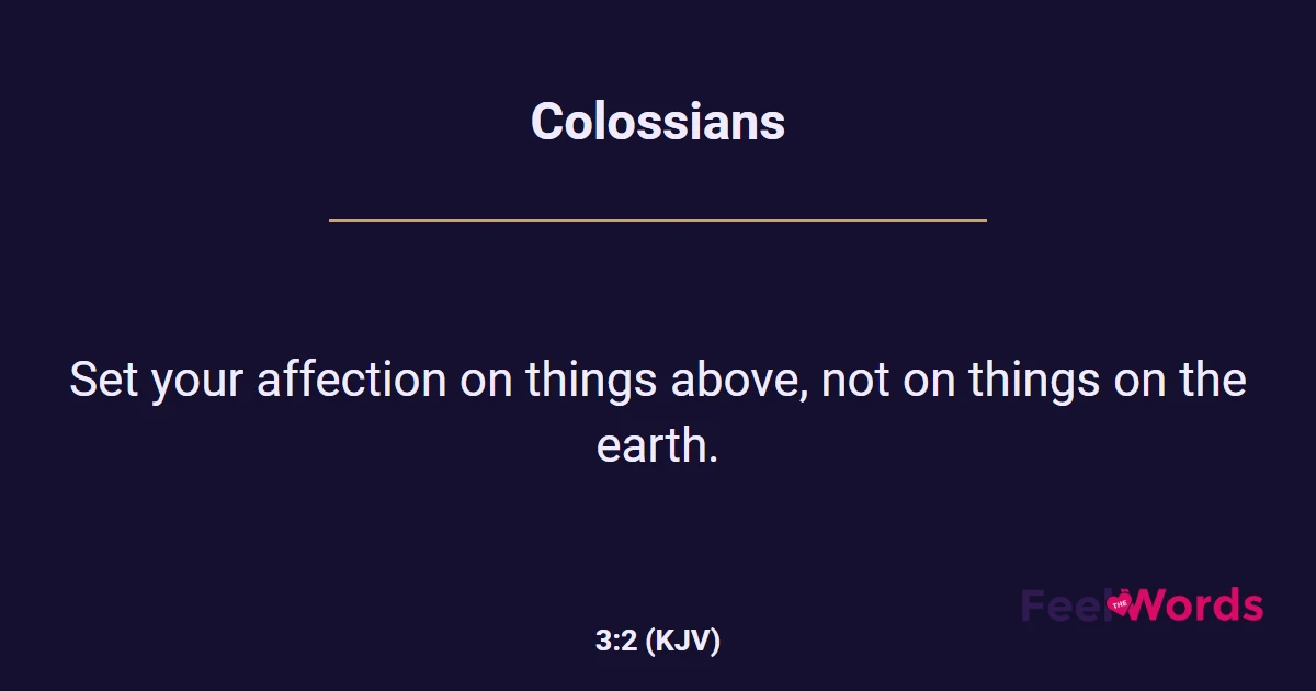 Colossians 3:2