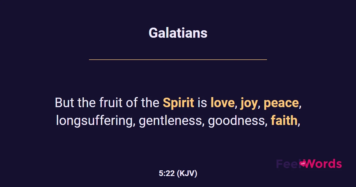 Galatians 5:22