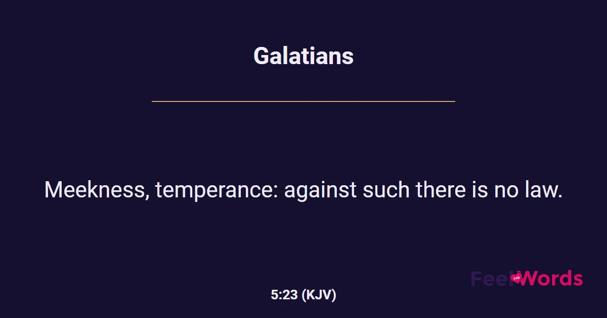 Galatians 5:23