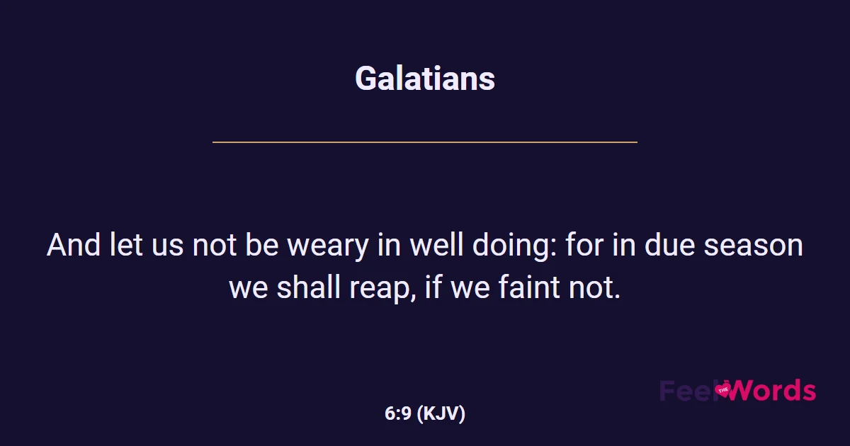 Galatians 6:9