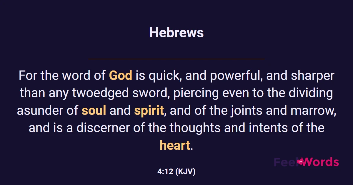 Hebrews 4:12