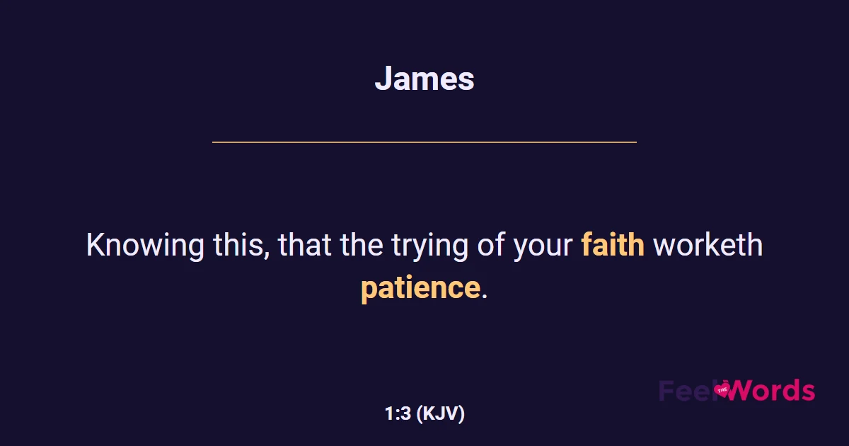 James 1:3