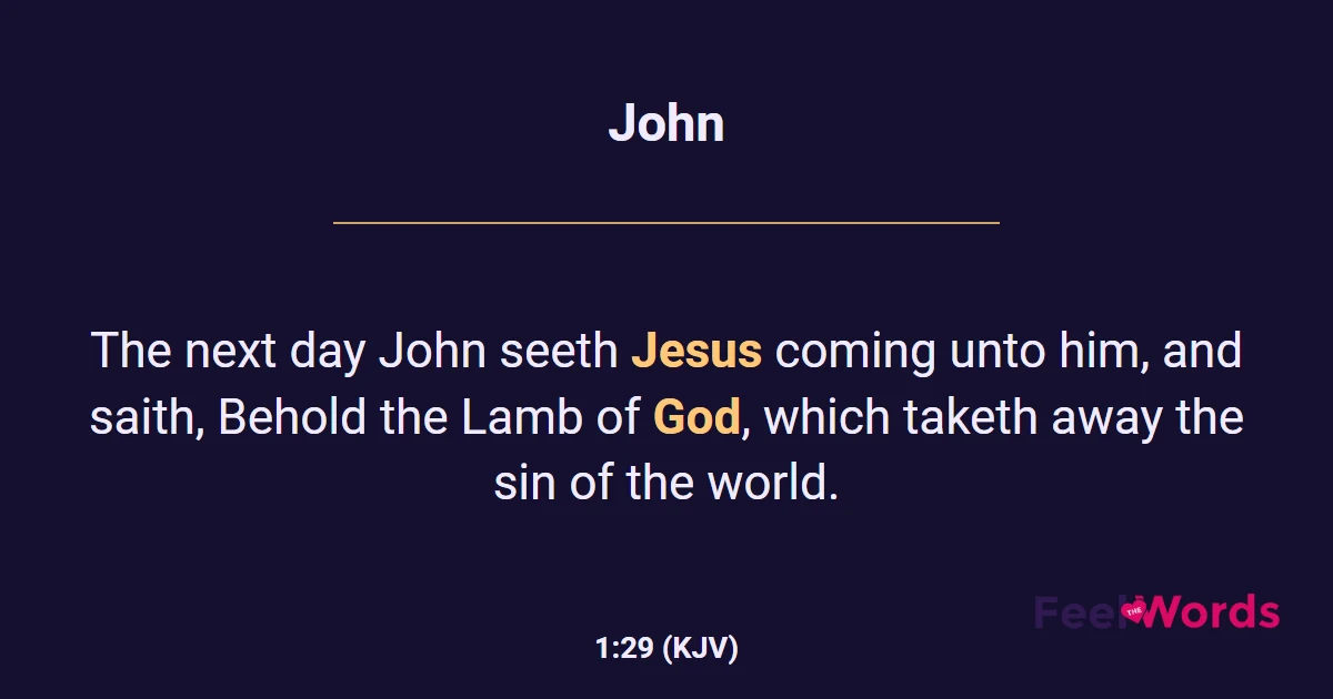 John 1:29