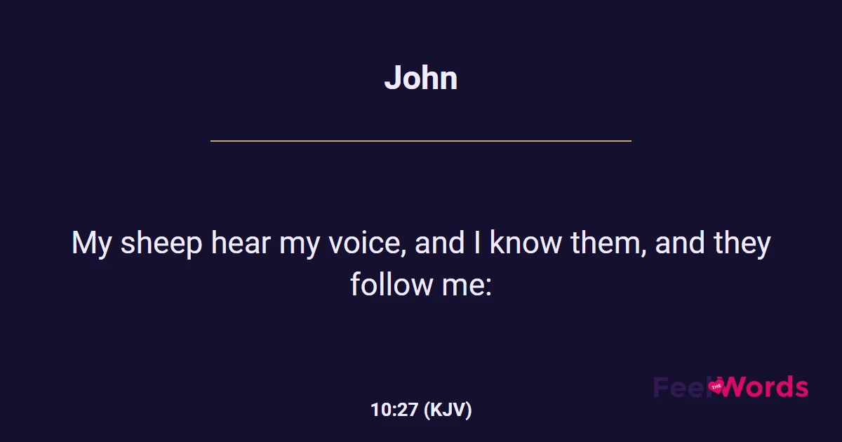 John 10:27