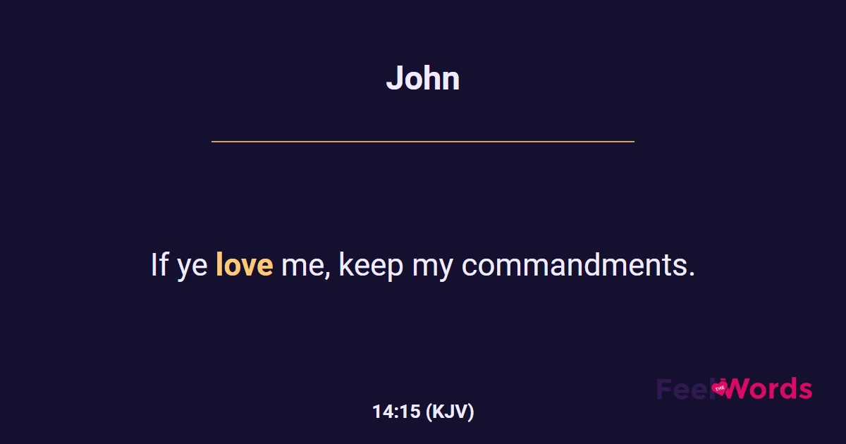 John 14:15