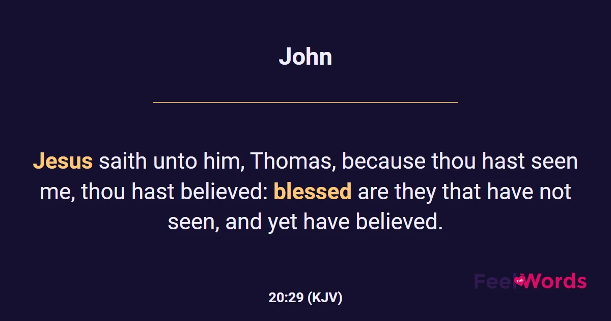 John 20:29