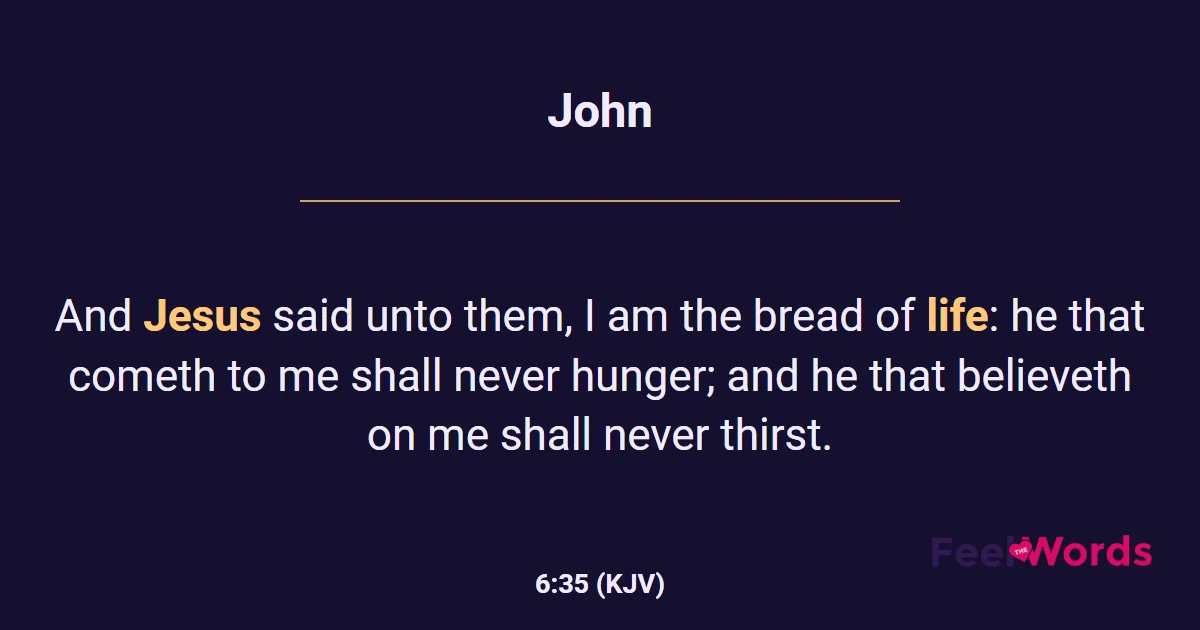 John 6:35