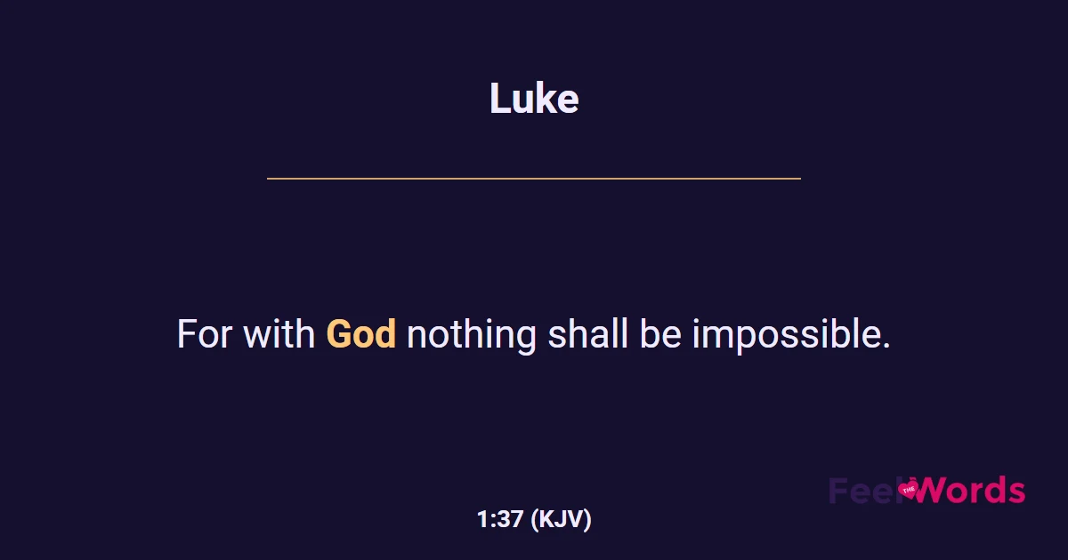 Luke 1:37