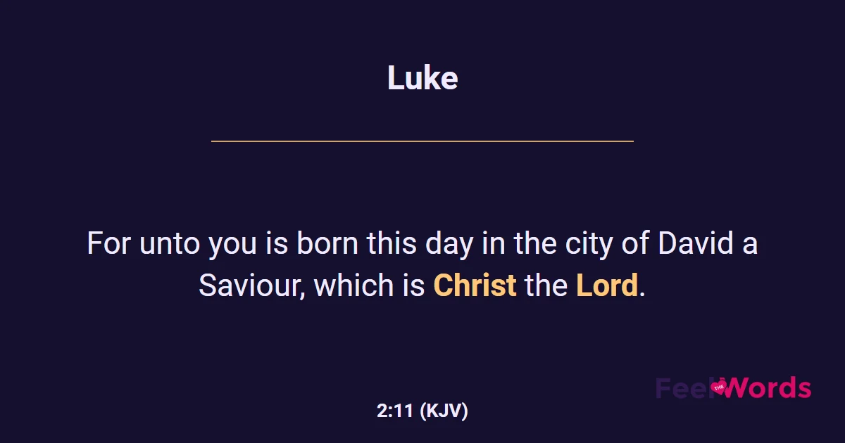 Luke 2:11