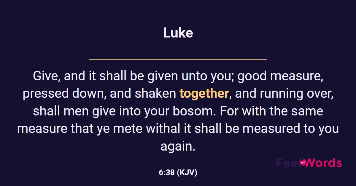Luke 6:38