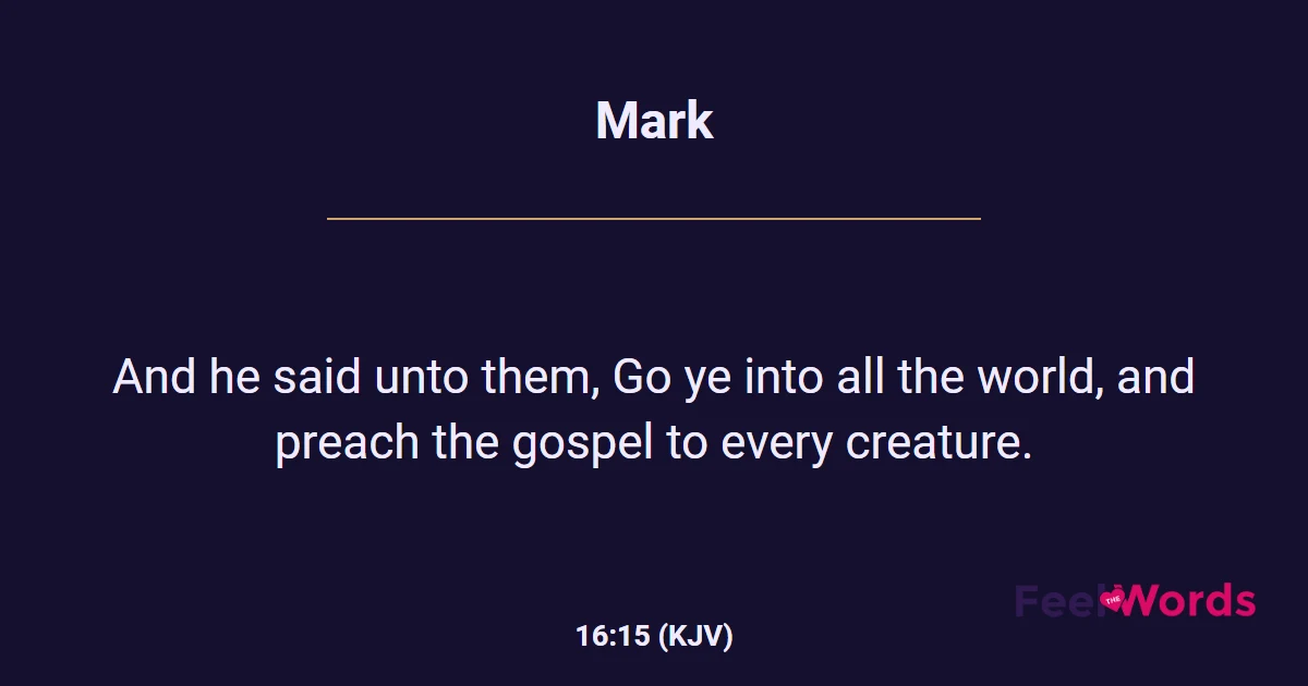 Mark 16:15