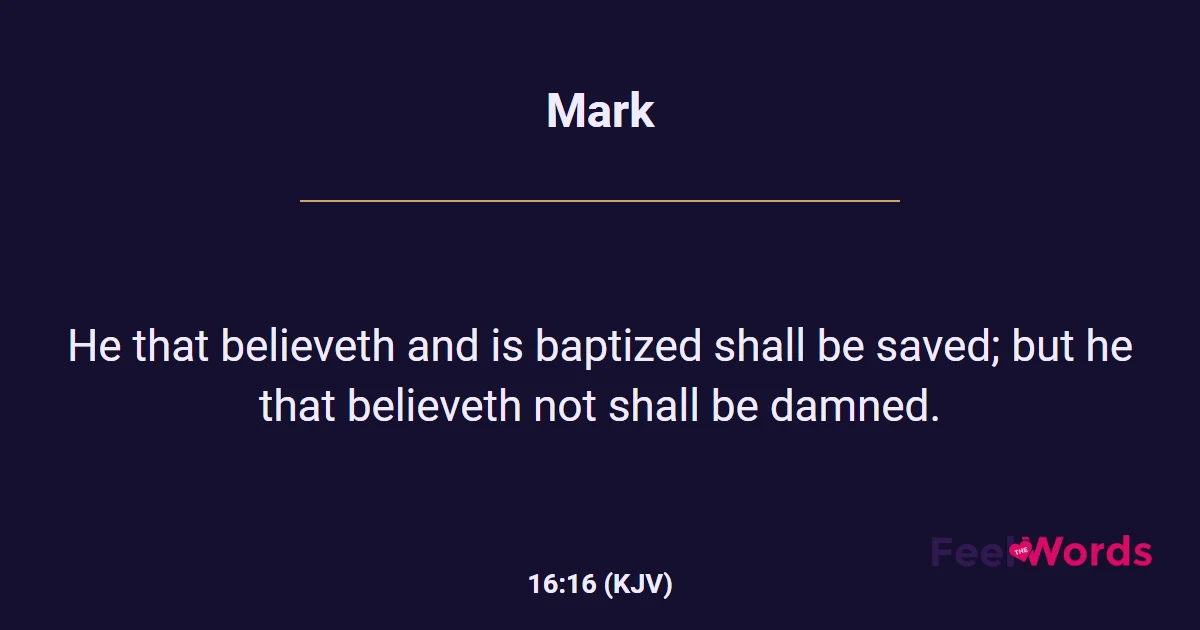 Mark 16:16