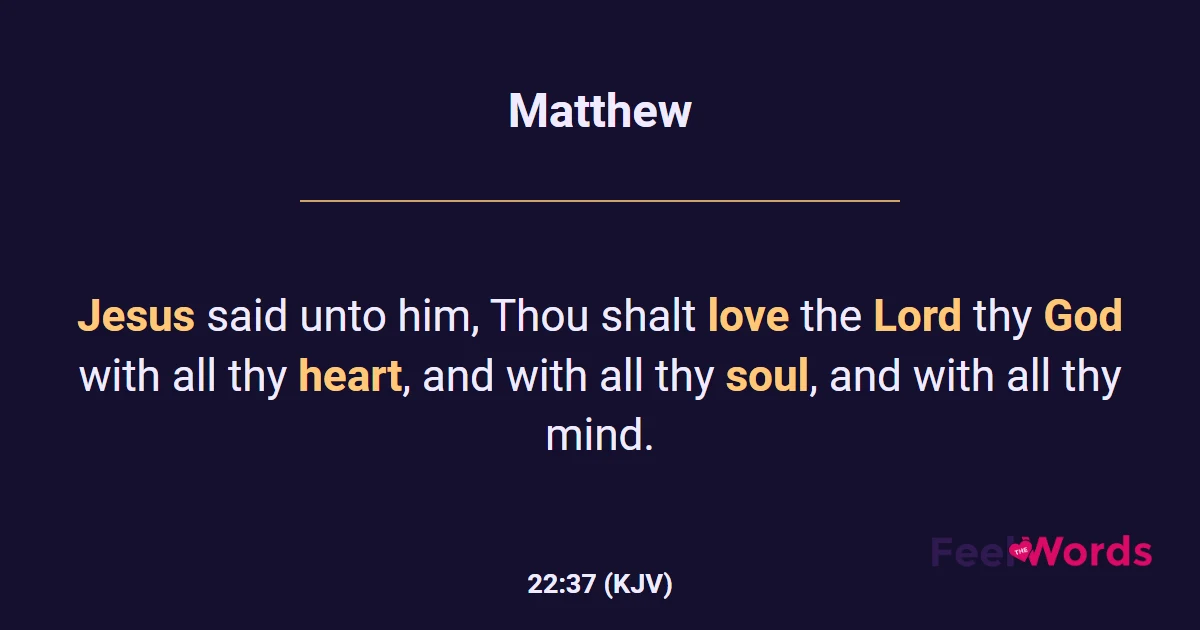 Matthew 22:37
