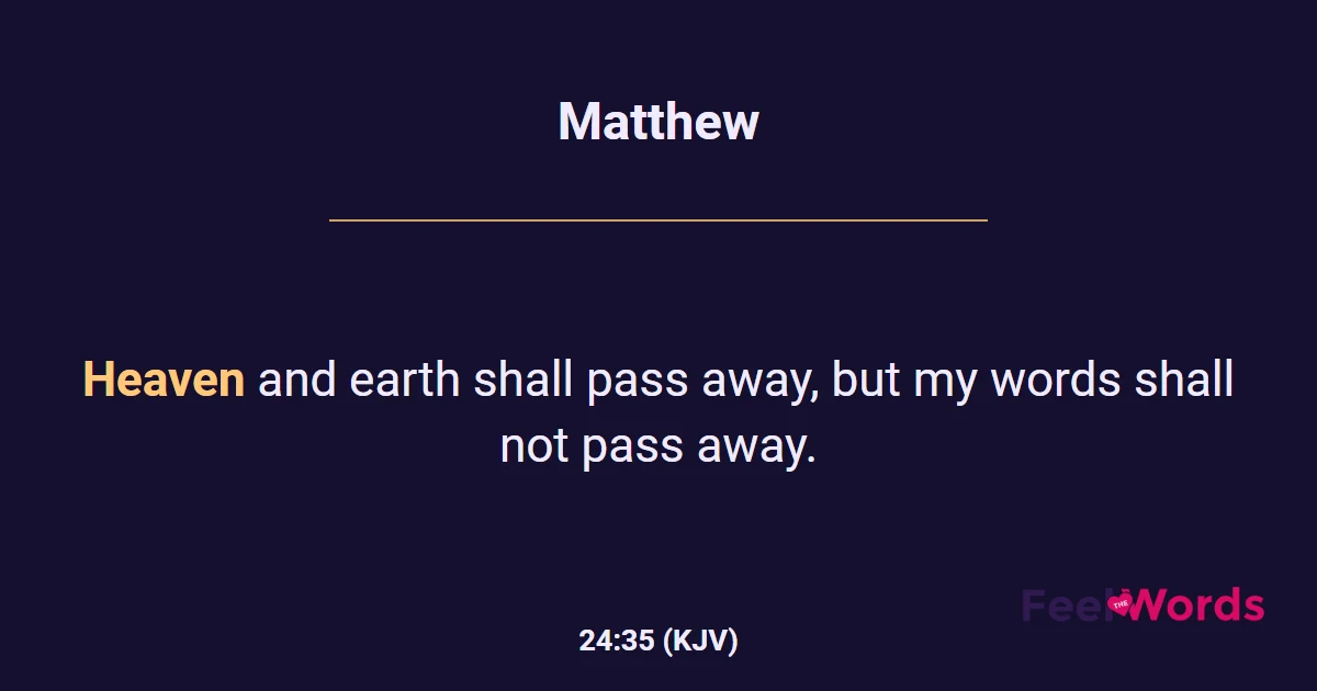 Matthew 24:35
