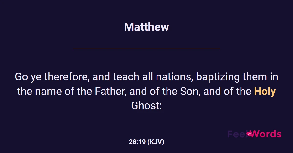 Matthew 28:19