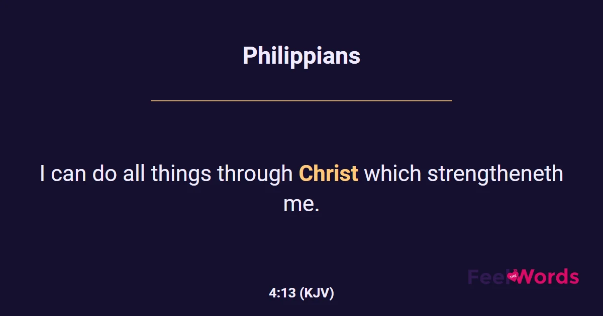Philippians 4:13