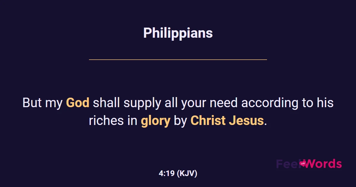 Philippians 4:19