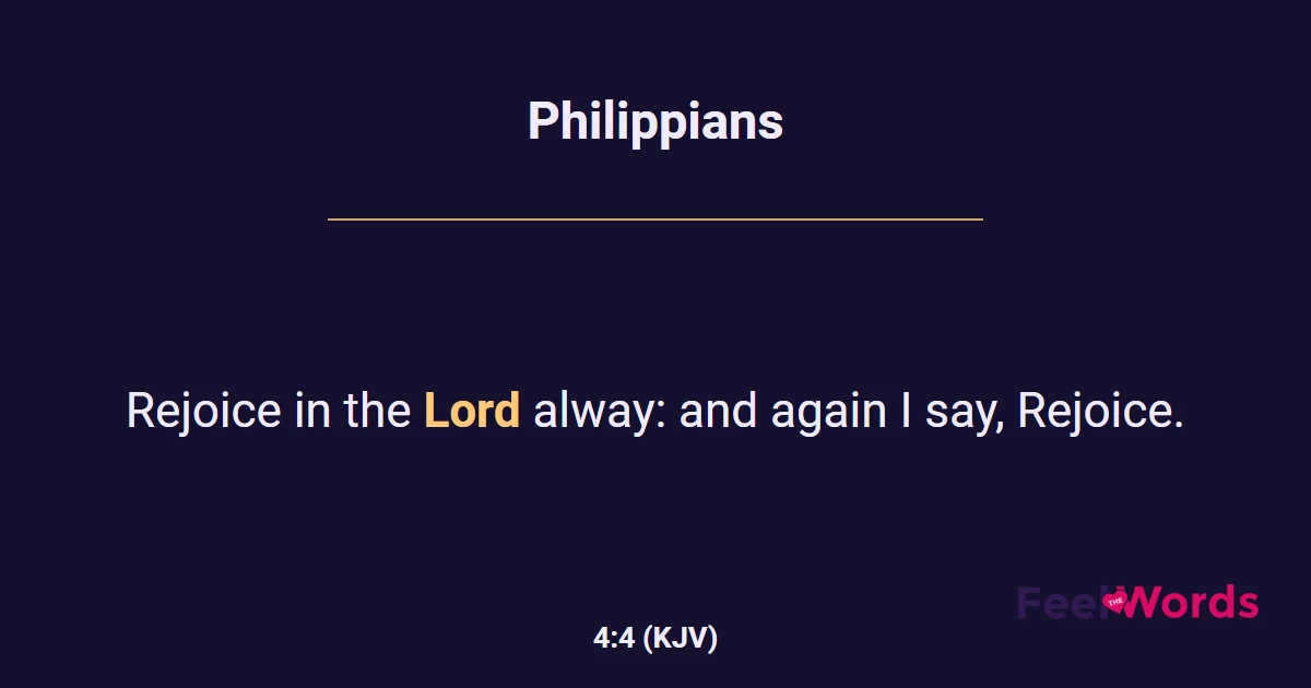 Philippians 4:4