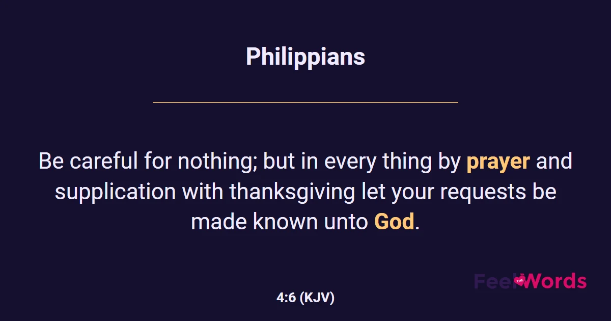 Philippians 4:6
