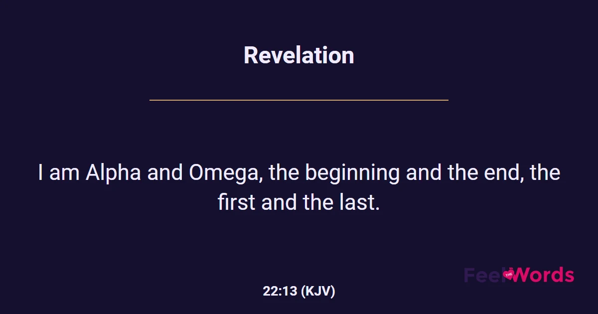 Revelation 22:13