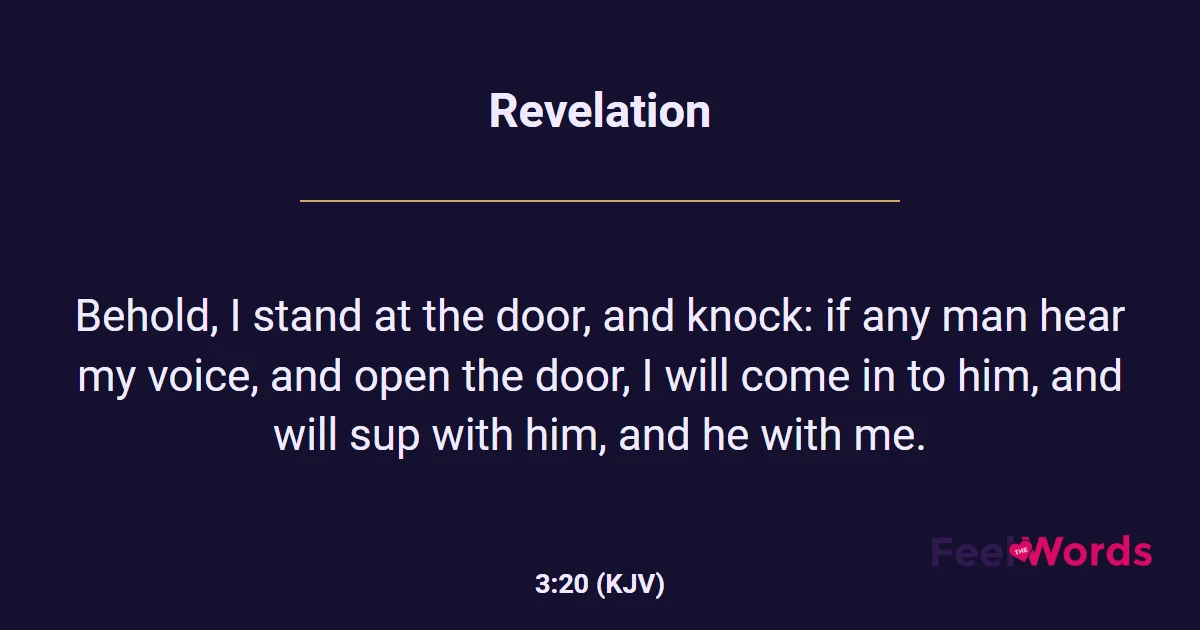 Revelation 3:20
