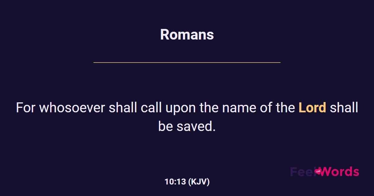 Romans 10:13