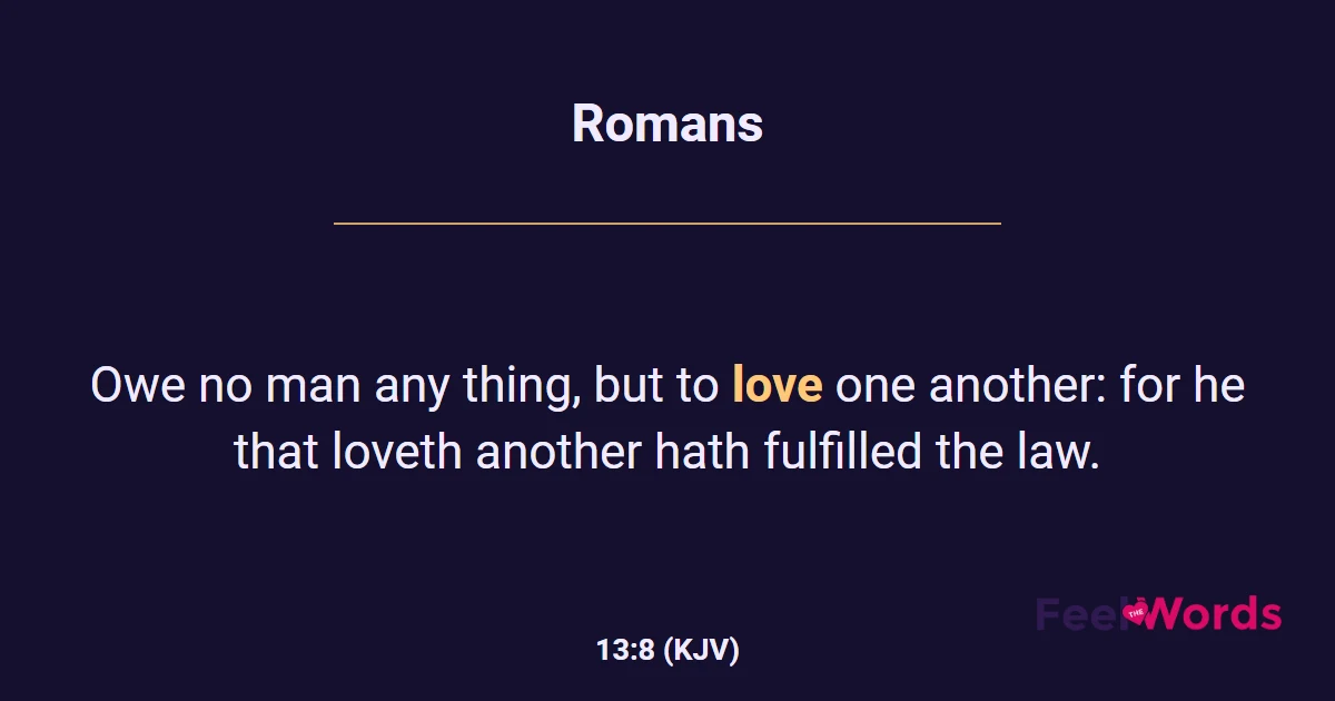 Romans 13:8