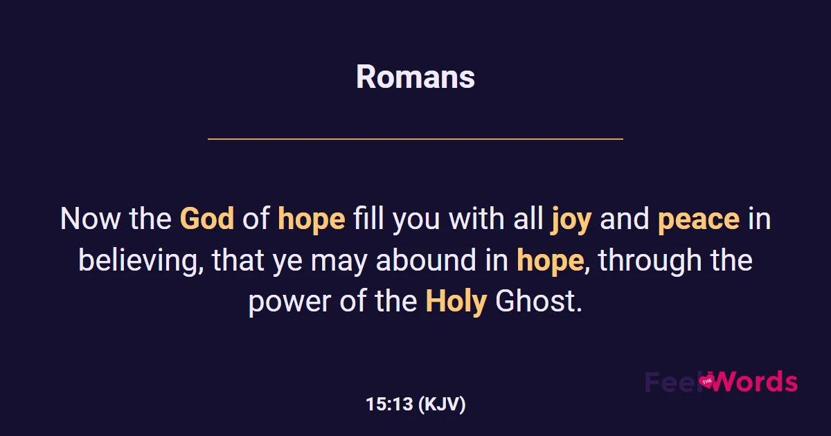 Romans 15:13